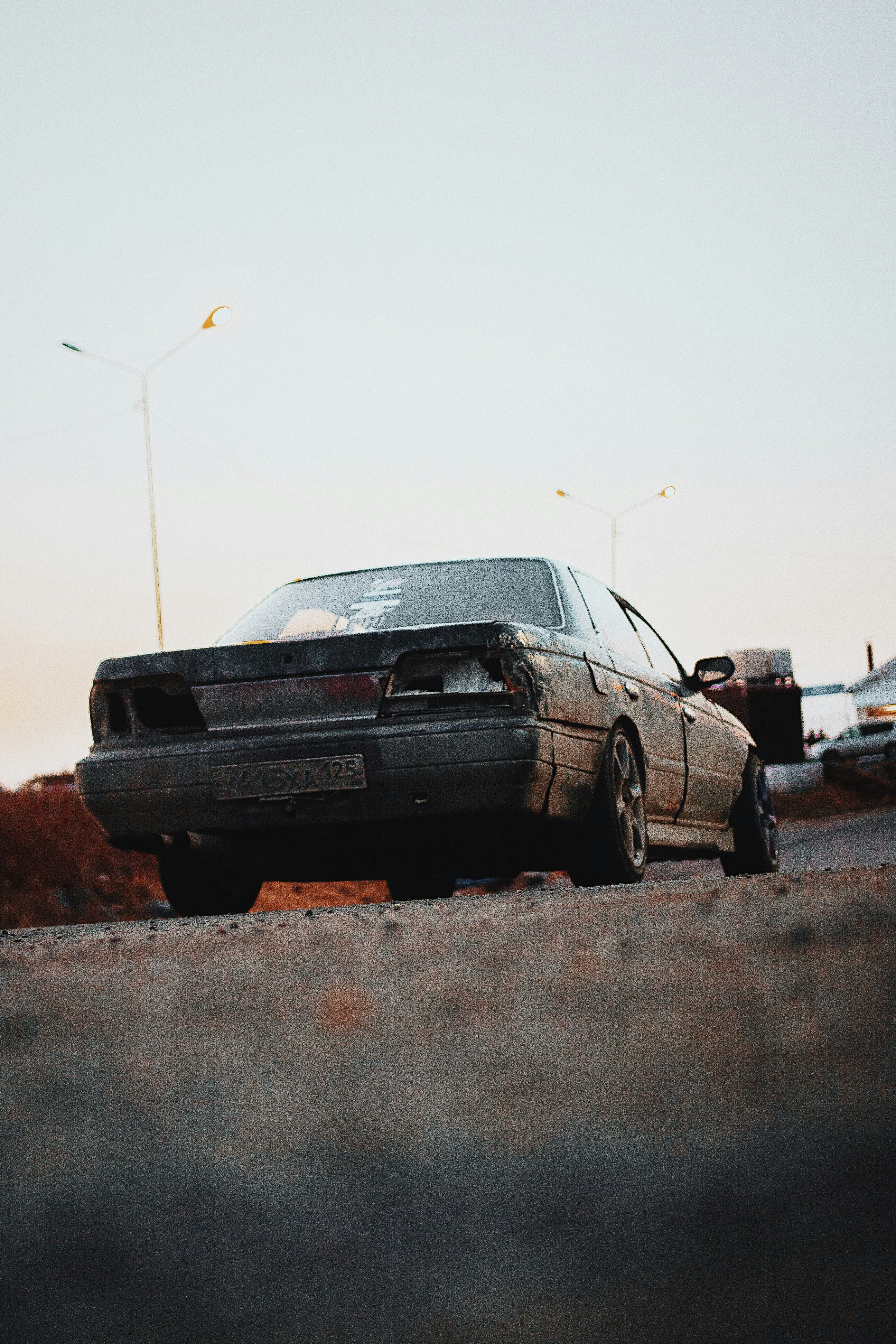 Car on the side of the road